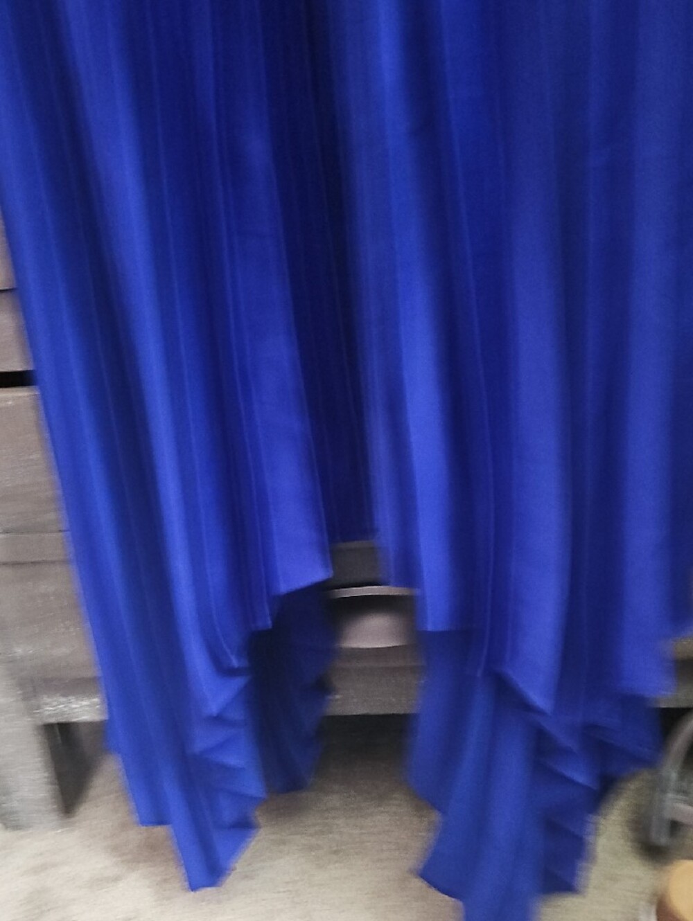 PETAl & PUP Royal Blue Pleated Maxi Dress with Spaghetti Straps - Picture 4 of 6